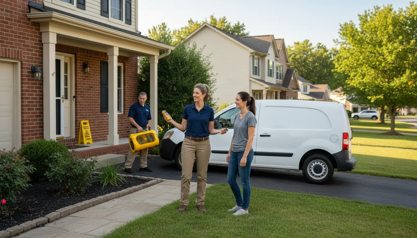 Residential water damage restoration in Springfield, AR